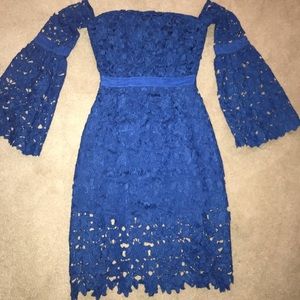 1st Sight Off the shoulder lace dress NWT